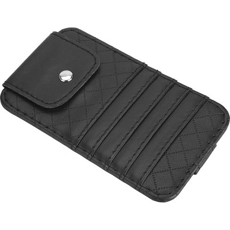 Pochette de rangement multi-usage pour pare-soleil auto, organiseur de visière, porte-cartes et tickets, sac de rangement (1/4)
