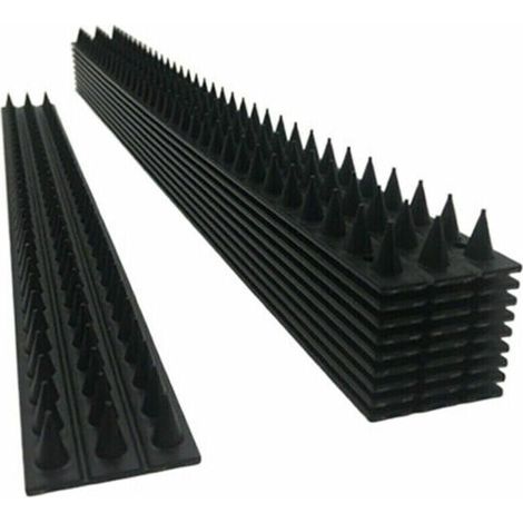 Lot de 10 pics répulsifs anti-oiseaux – Dissuasion efficace pour clôtures et murs – Matériau plastique – Installation facile