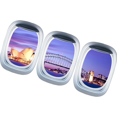 Sticker Mural Paysage Fenêtre Autocollant Décoratif Pour Porte Sticker Chambre Garçon Fille Amovible Effet Visuel Unique Intérieur (1/5)