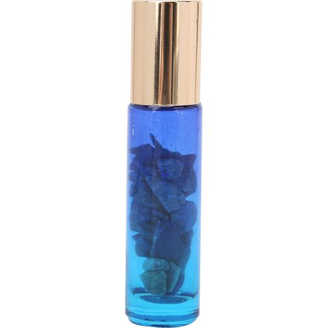 Flacon roll-on en verre de 10 ml pour huiles essentielles, bleu clair. (1/5)