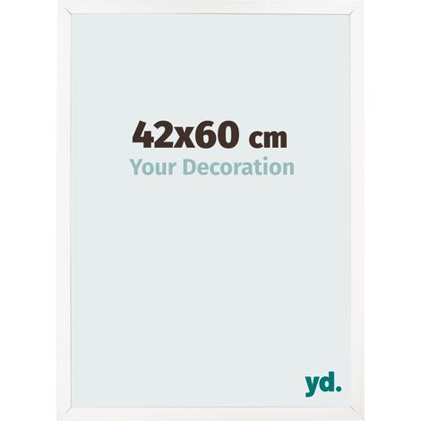 yd. - Cadre photo 42x60 - Blanc Brillant - MDF - Bologna