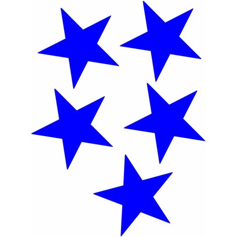 Adesivo Rifrangente Stella Blu (1/5)
