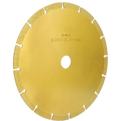 Disque diamant à segments brasés 230mm pour marbre, lame circulaire 25,4x10mm, tronçonnage pierre, coupe granit, disque professionnel 230x25,4x10. (1/5)