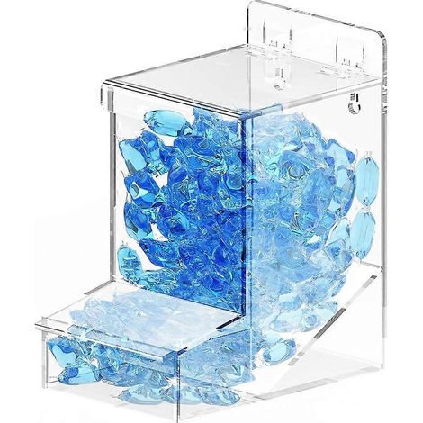 Contenant à lessive acrylique, boîte de rangement pour capsules de détergent, distributeur de pastilles lavage, coffret transparent pour lessive en pods, récipient mural ou sur plan, solide et pratiqu (1/5)
