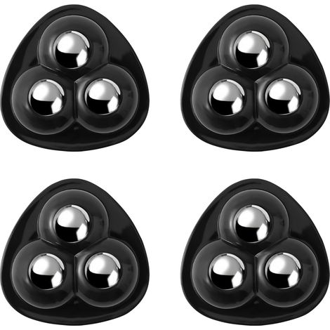 4 Roulettes Adhésives Autocollantes, Roulettes Pivottantes à Roulements à Billes pour Meubles, Poubelle et Petits Appareils Ménagers (1/5)