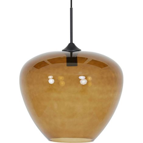 Light & Living - hängeleuchte - Mayson - bernstein braun - glas -