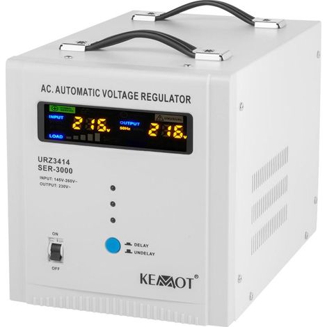 Estabilizador de voltaje Kemot SER-3000 3000VA 5% (5901890019071)