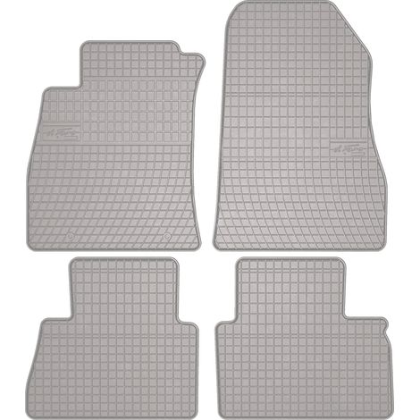 Alfombrillas de goma para coche: Nissan Juke F15 crossover (2010-2017) - color gris, ajustadas (1/5)