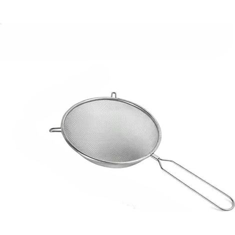 Skimmer aus massivem Edelstahl für Küchenutensilien, Nudelsieb, Löffel (15 cm)