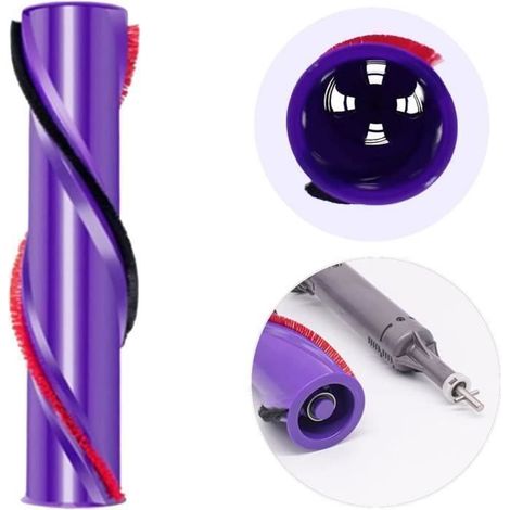 KLVGTIFS PU - Brosse de Nettoyage pour Dyson V8, Brosse de Rechange pour Tête Moteur Fendue/Pointe Corse de V8 Entraînement à 4 Broches, 50MM) (1/4)