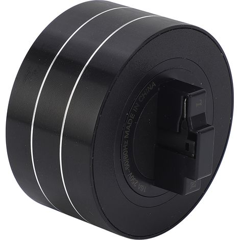 Prise sur rail ronde 250 V, conforme aux normes européennes, interface européenne, prise sur rail mobile, prise sur rail multifonctionnelle avec voyant lumineux (1/5)