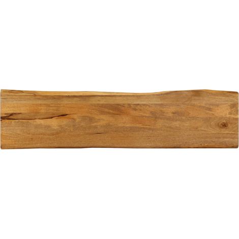 Tablero de mesa borde natural madera maciza mango 160x40x3,8 cm vidaXL (1/5)