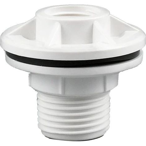 Wassertankanschluss – 3/4-Zoll-Außen-/Innengewinde – Wasserdicht mit Gummidichtung – Für Tanks und Becken – 1 Stück (1/5)