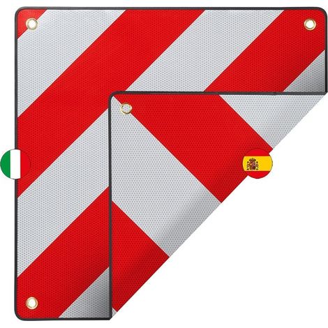 Cartello segnaletico posteriore in alluminio 50x50cm per Italia/Spagna 2 in 1 (1/5)