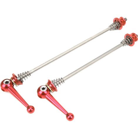 Schnellspanner für Vorder- und Hinterradnaben von Mountainbikes, rotes Schnellspanner-Set (1/5)