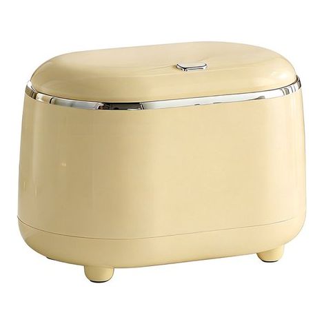 Papelera de escritorio portátil, ideal para dormitorios, comedores, oficinas, etc. - Color blanco roto. (1/5)