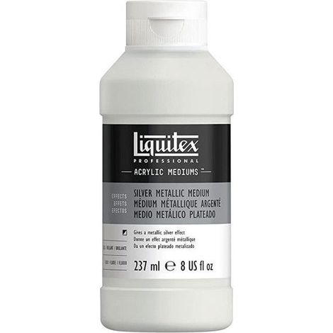 Médium gel - Argent métallique - Peinture acrylique - 237ml - Liquitex (1/2)
