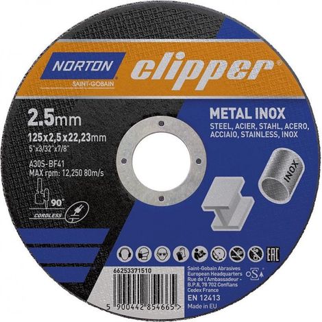 Taglio Disco Di Metallo-Inox A30S-125X2.5X22.23Mm