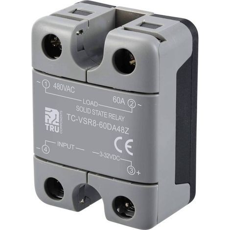 [NEUWERTIG] B-Ware TRU COMPONENTS Halbleiterrelais TC-VSR8-60DA48Z 60A 480V AC (1/2)