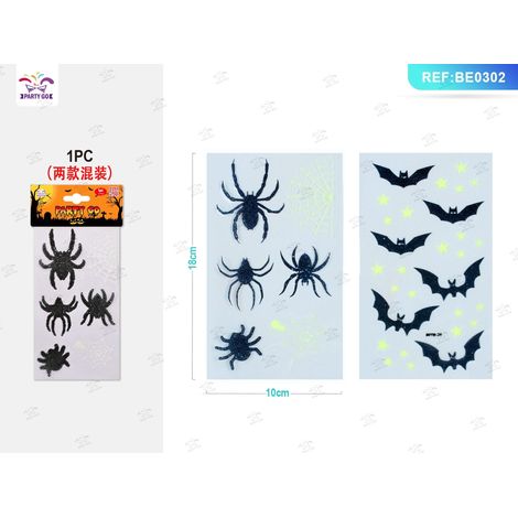 Adesivi Halloween fosforescenti modello assortito PartyGo
