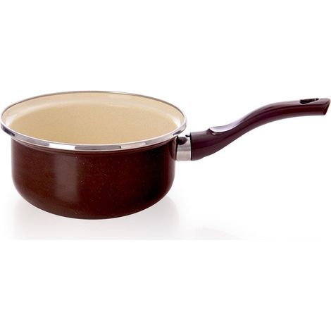 Casseruola smaltata marrone 16 cm 1 l
