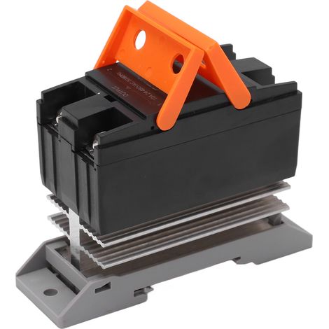 Relais statique compact ABS DA commande DC 3-32V sortie AC 24-480V avec support rail et vis pour automatisme (1/5)