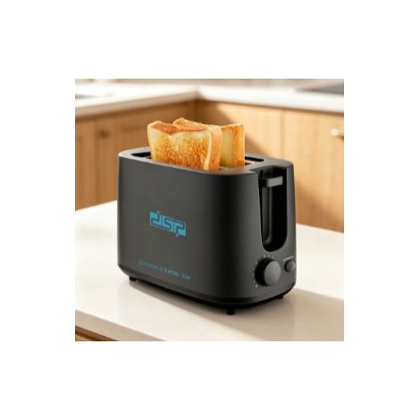 Grille‑pain noir design rétro automatique multifonction appareil de petit‑déjeuner électrique pour usage domestique cuisine chauffage tranche de pain toast (1/5)