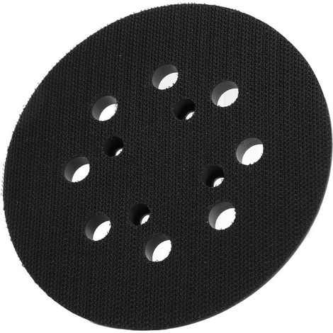 Disque caoutchouc pour polisseuse électrique, 8 trous, compatible avec pads ponçage 5 pouces et abrasifs. (1/5)