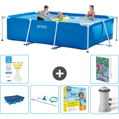 Rechteckiger Frame Pool - 300x200x75 cm - 7-teilig S28