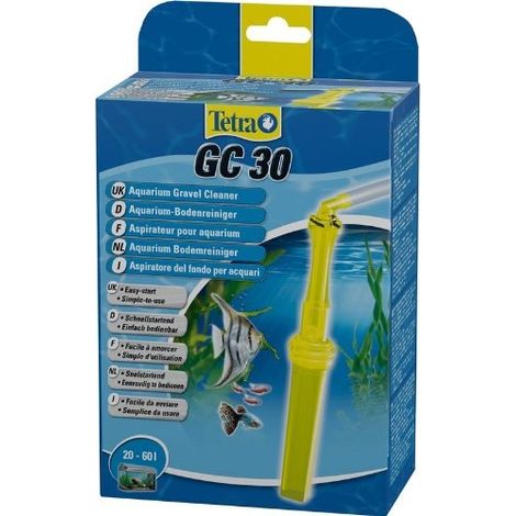 limpiador de grava tetra gc 30 succión automática cabeza triangular