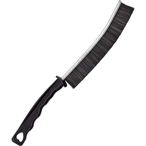 Spazzola per Angoli Grigia in Metallo 23cm - Fessure e Spazi Ristretti (1/5)