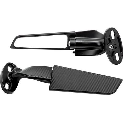 Specchietti laterali per moto, specchietti laterali girevoli e regolabili per specchietti retrovisori da moto, grandi, neri (1/5)