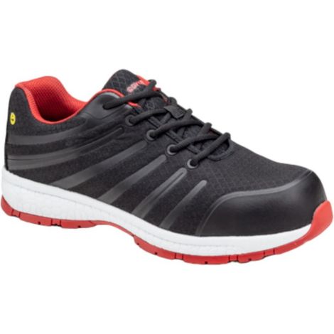 Chaussures de sécurité Basses S1P - Noir/Rouge - COVERGUARD - GALAXITE (tailles au choix) Taille 44 (1/2)