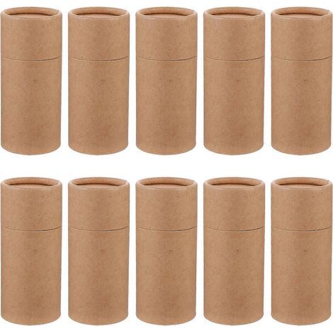10 Geschenkboxen aus Kraftpapier für ätherische Ölfläschchen, Teestäbchen und Räucherkegel – 13,40 x 5,80 x 5,80 cm – Gelb (1/4)