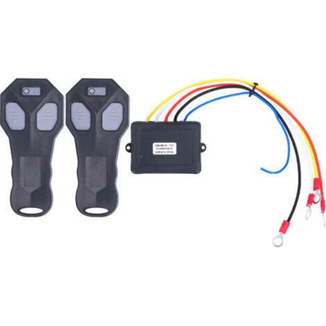 Télécommande de treuil électrique sans fil 12 V de remplacement pour camions Jeep ATV-Crezuo (1/4)