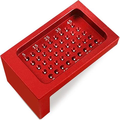 T-Scribe-Führungslineal aus Aluminiumlegierung für die Holzbearbeitung mit hochpräzisem Messgerät und Kreuzkalibrierungsmarkierung