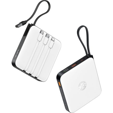 Batterie Externe 20000mAh Compact avec 4 Câbles, Charge Rapide 22,5W (1/5)