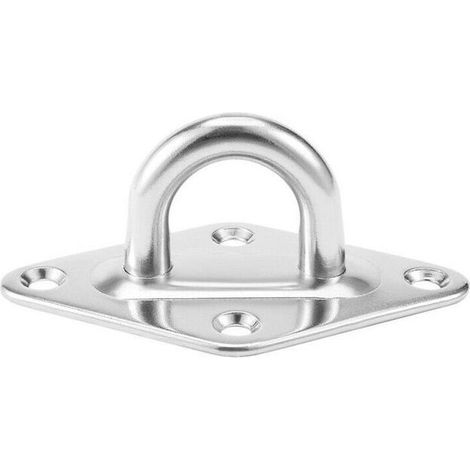 Pontet inox - AIMOONSA - Losange 36x59mm - 59x36x23mm - Epaisseur platine 3mm - Lot de 5 (M5) (1/4)