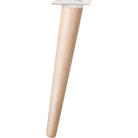 Pata Conica Nordic 15 Cms Haya Blanca Base Blanca