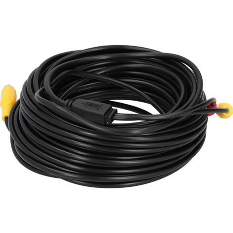 Câble Combiné Vidéo RCA et Alimentation DC pour Caméras de Sécurité, DVD (10 mètres) (1/5)