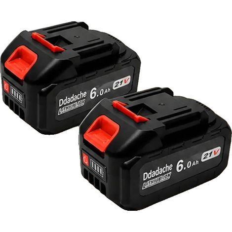 Batterie lithium-ion, 21V, capacité 6000mAh, 2PCS (1/2)