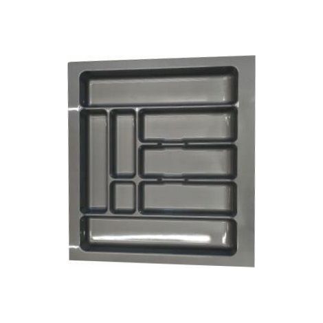Organizador de cajones de cocina de 60 cm, gris, 49 x 53,5 cm, 1 unidad. (1/3)