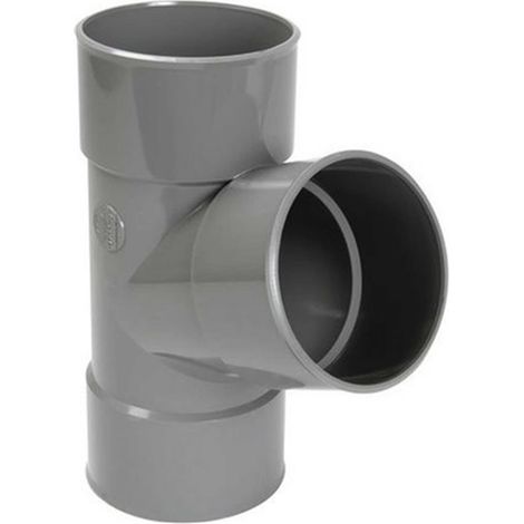 Coudelotte PVC NICOLL BZ166 femelle-femelle 67°30 Ø160 mm gris à coller (1/2)