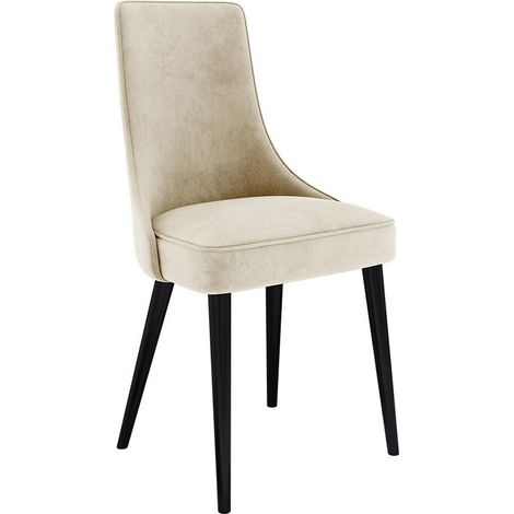 Chaise Jackson 107, Noir + Magic Velvet 2250, 89x46x50cm, Tapisserie, Métallique, Bois (1/5)