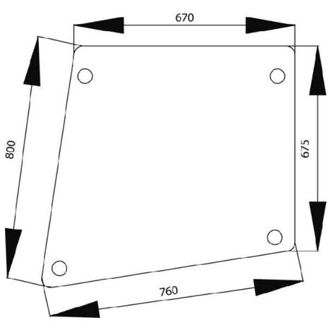 Vitre de porte UNIVERSEL 1332485C1N