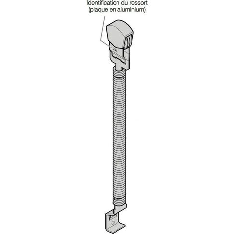 Ressort de traction N°754 – Accessoire pour porte de garage – Pour portes sectionnelles tkk40/lpu40/epu40 – Fabrication origine Hormann