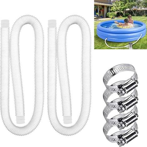 Tuyau de pompe de piscine Tuyau de rechange pour pompe de piscine,150cm de long,Tuyau de piscine de 32mm de diamètre (1/4)