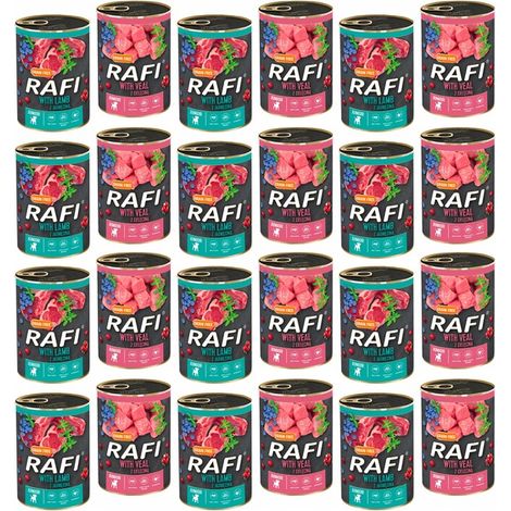 RAFI DOLINA NOTECI JUNIOR HUNDEFUTTERMISCHUNG 24 x 400 g DOSE