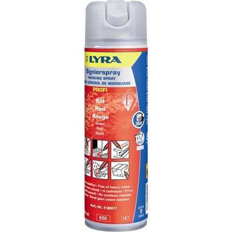 Signierspray rot 500 ml