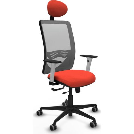 Chaise de bureau piqueras y crespo Zulema blanc mousse découpée (1/2)